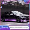Custom Purple Car Film: Personalized Gradient and Painted Body Installation