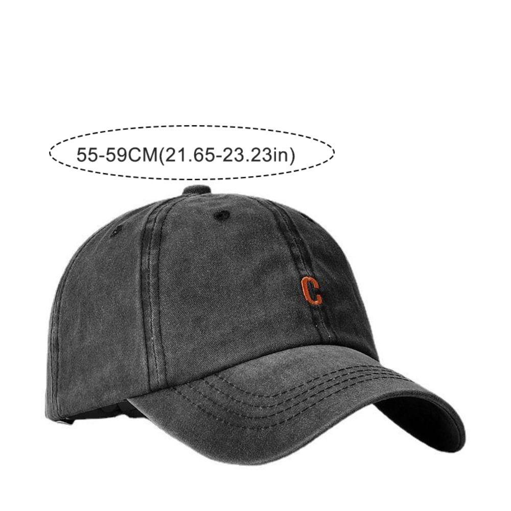 Adjustable Embroidery Baseball Caps Letters C Sunscreen Hats Man Women Outdoor Sports