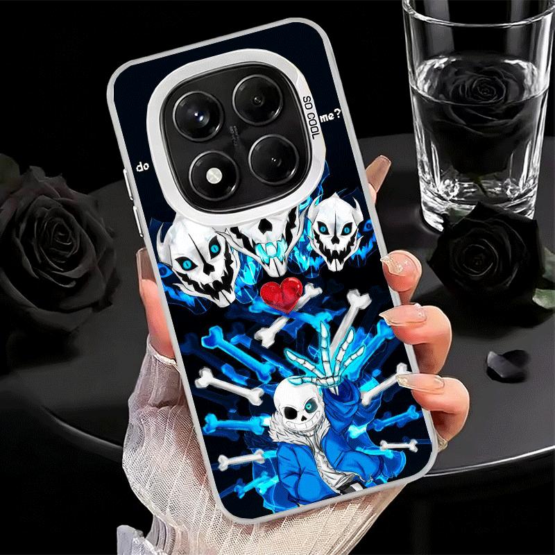 U-Undertale S-Sans Weiche Handyhülle für Xiaomi Redmi Note 13 14 15 Pro Plus 12S 12 11S 11 11T 10S 10 Stoßfeste Abdeckung Rückschale