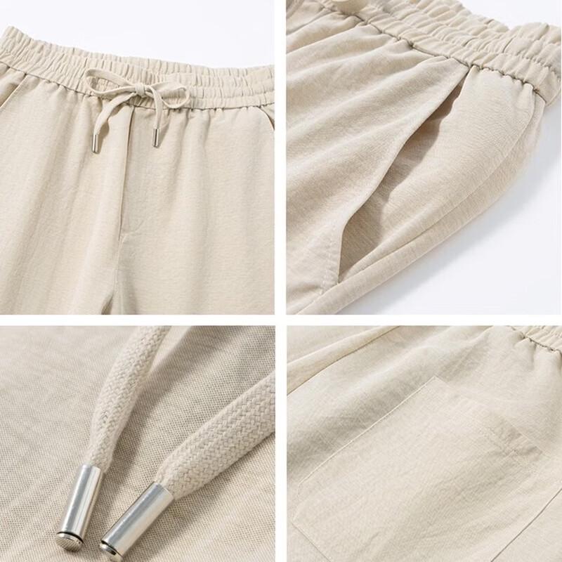 Jinjv Men's Thin Straight Fit Casual Pants