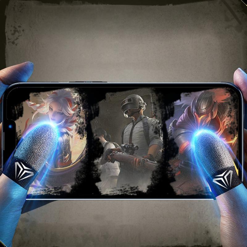 Fingertip Sleeve Sweatproof Ultra Thin Mobile Game for Touch Screen Finger Cover Tear Resistant Fingertip Gloves