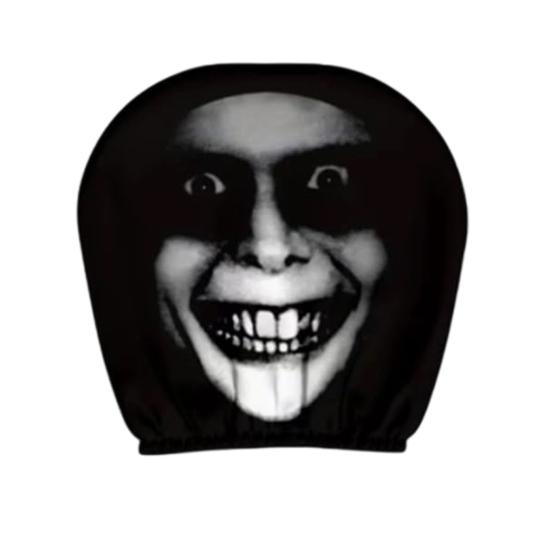 Ghost Face Car Headrest Covers Scary Face Seat Headrest Protector Universal Stretchy Car 1pc