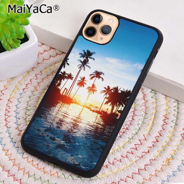 sunset palm trees Phone Case For iPhone 17 Air 16 pro max 15 14 plus 12 13 Shell Cover coque