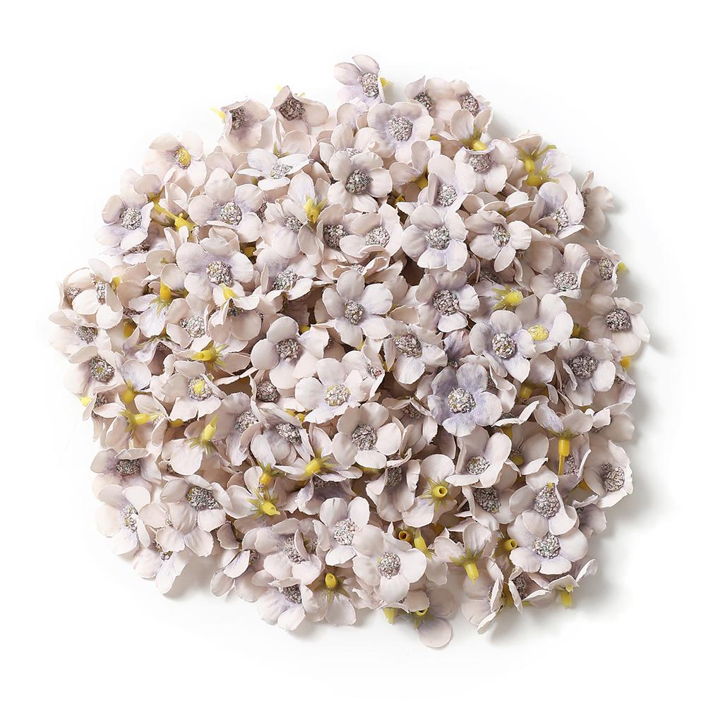 50/100Pcs 2cm Daisy Artificial Flowers Head Small Silk Multicolor Fake Flower Crown For Wreath DIY Craft Home Wedding Decoration