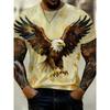 Fashion Versatile Men's Printed Short Sleeve Casual Loose Top T-Shirt Comfortable Crew Neck T-Shirts Men’s