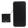 Solar Powered Fan Portable Monocrystalline Silicon 10W IP65 Waterproof Exhaust Fan for RV 18V