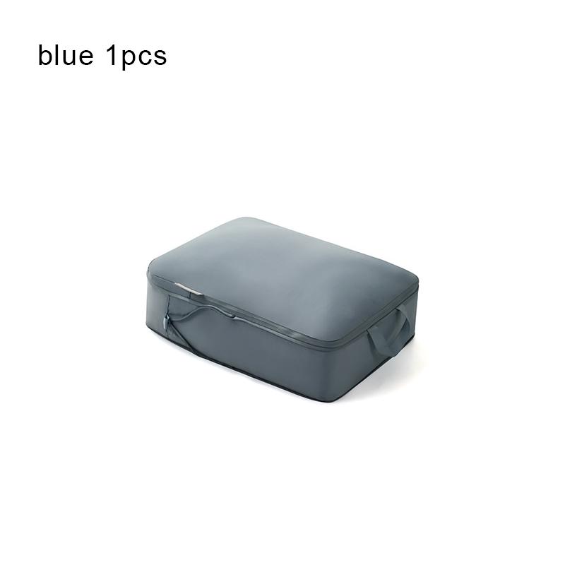 

Компрессионный мешок для хранения вещей, расширяющийся, водонепроницаемый, дорожный, портативный, ручной, сумка для хранения одежды синий