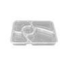 Food Grade Disposable 5-Compartment Takeaway Lunch Box