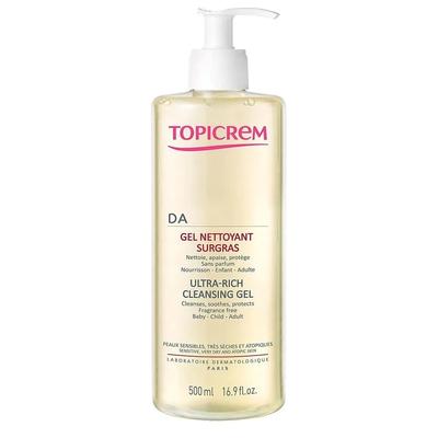 Topicrem DA Cleansing Gel 500ml 1 Pack Topicrem - DA Surgras Cleansing Gel - Cleans, Soothes, Protects