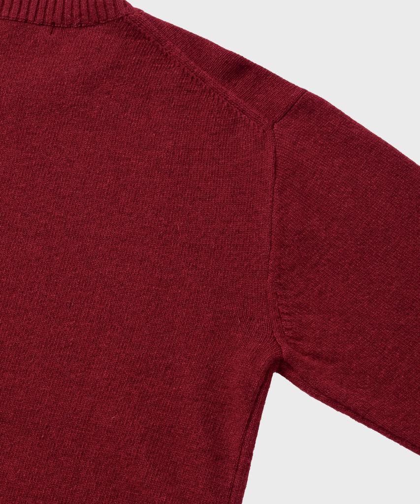 NONBLANK Daily Wool Cashmere Crewneck Knit_Wine