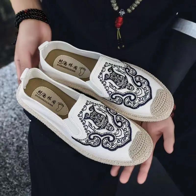 Espadrilles Sneakers Slip-on Herrenschuh Sommer Bequeme Freizeitschuhe für Herren Versandkostenfrei Günstig Ausverkauf Neu im Angebot
