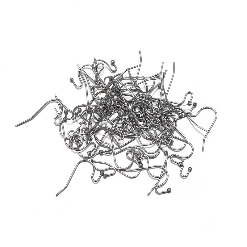 

50pcs 22x12mm Stainless Steel Ball Head Beads Earring Hook Ear Wires For DIY Jewelry Making Findings Handmade Collections