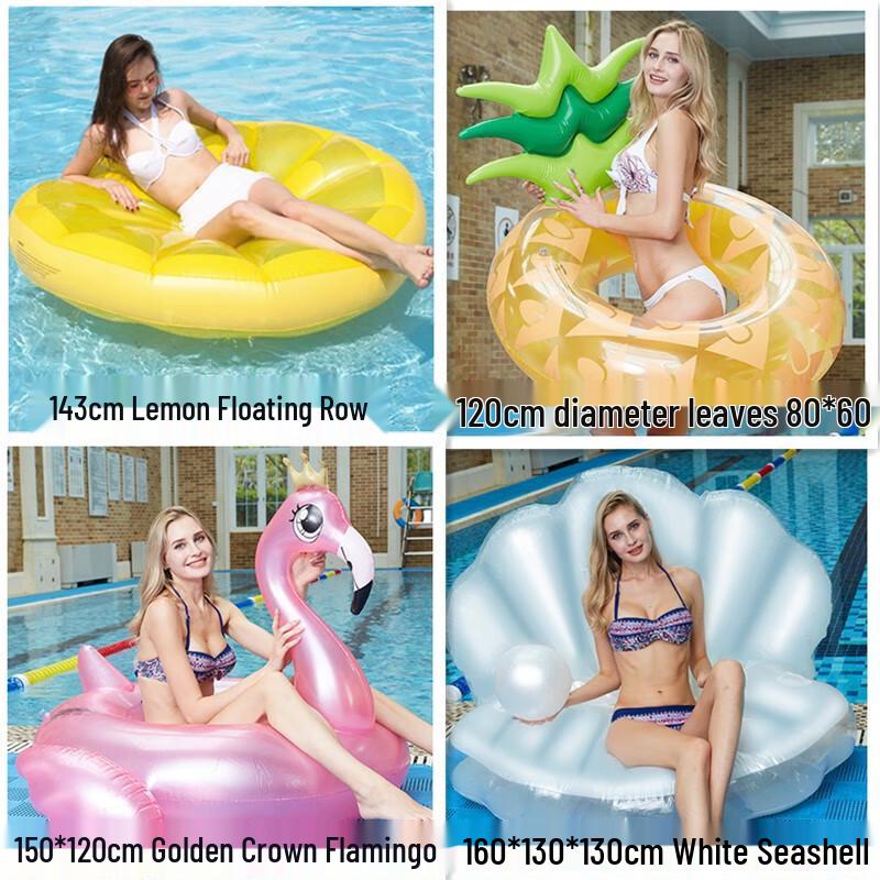Adult Golden Crown Flamingo Pool Float