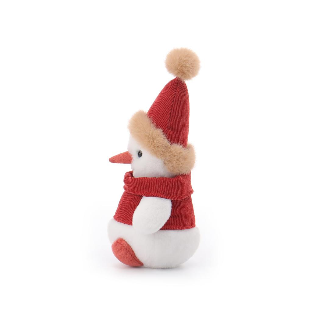 Aprikosenfarbenes Lamm Überraschung Schneemann Plüschtier für Weichen und Flauschigen Überraschungsschneemann für Mädchen und 22cm Kinder, Niedlich, Jungen,