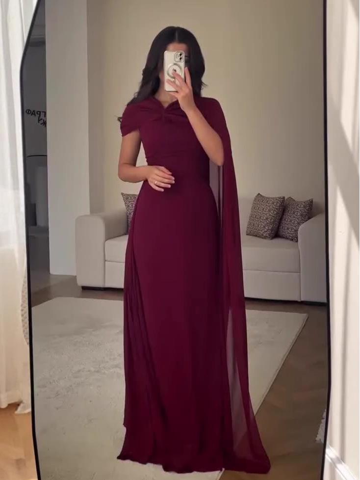 2025 Léto Elegantní Dlouhé Šaty na Jedno Rameno