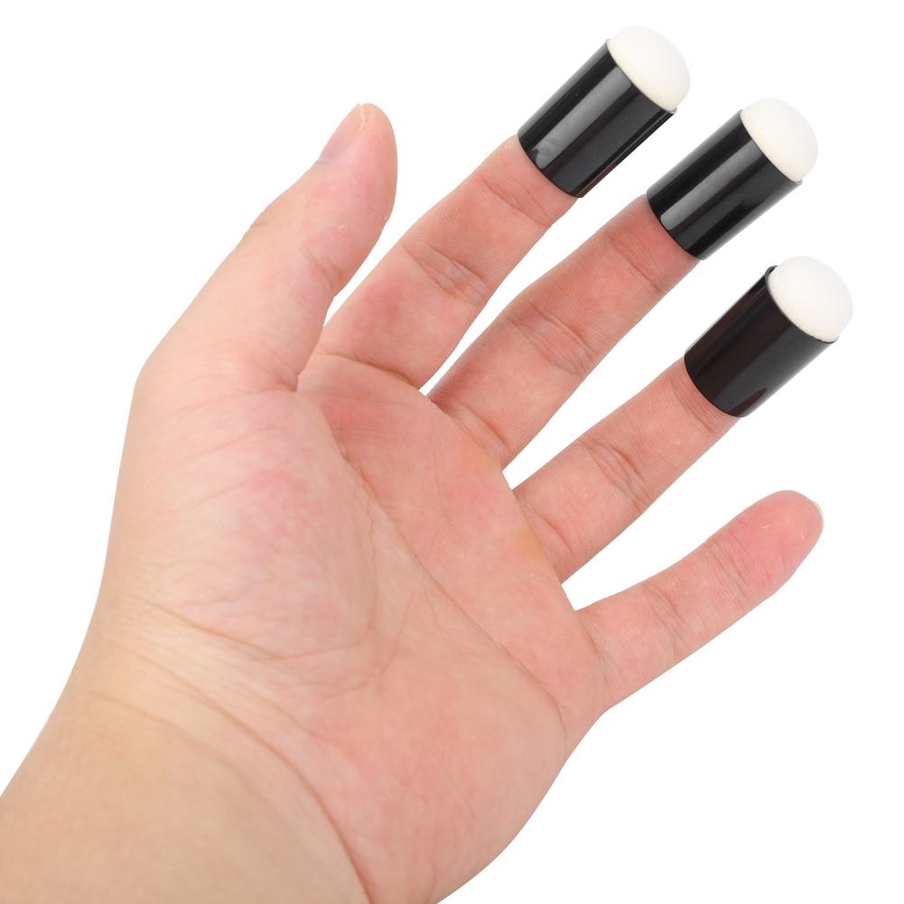 5 Pcs Sponge Finger Daubers Children Finger Painting Tool Plastic Pigment Scrawl Kit  less than br more than (5 Pcs bag