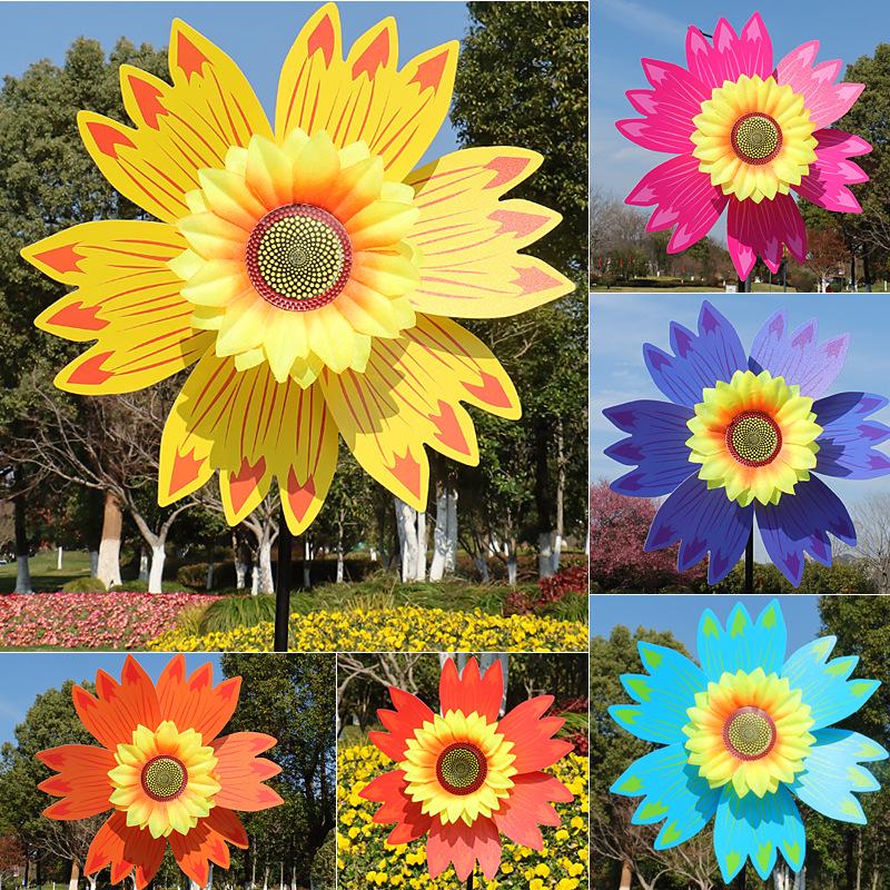 30CM Sunflower Pinwheel Outdoor Park & Kindergarten Decoration Toy