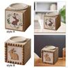 Bunny Print Wooden Candle Holder - Perfect for Home And Events