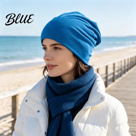 Windproof Spring And Autumn Headwear Slouchy Hip-Hop Hat Solid Color Soft Chemo Headwear Breathable Fabric Sun Protection Hat Lightweight Cancer Cap