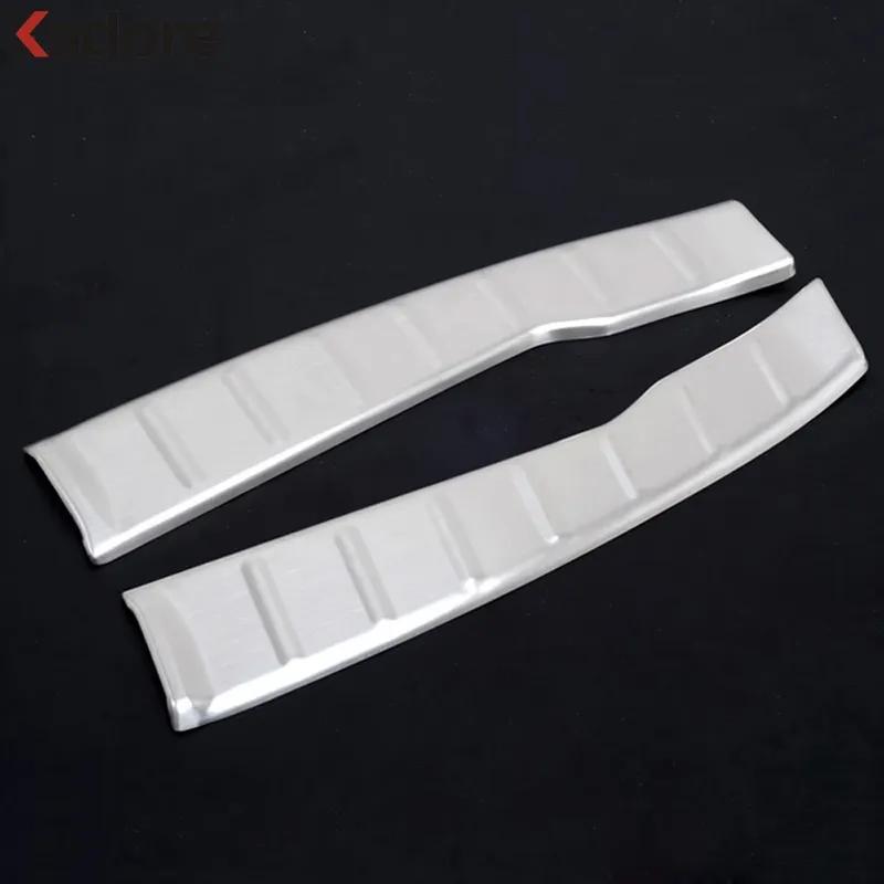Rear Trunk Bumper Cover Trim For Mitsubishi ASX 2011-  Steel Car Inner Tailgate Door Sill Plate Guard Pad Accessories