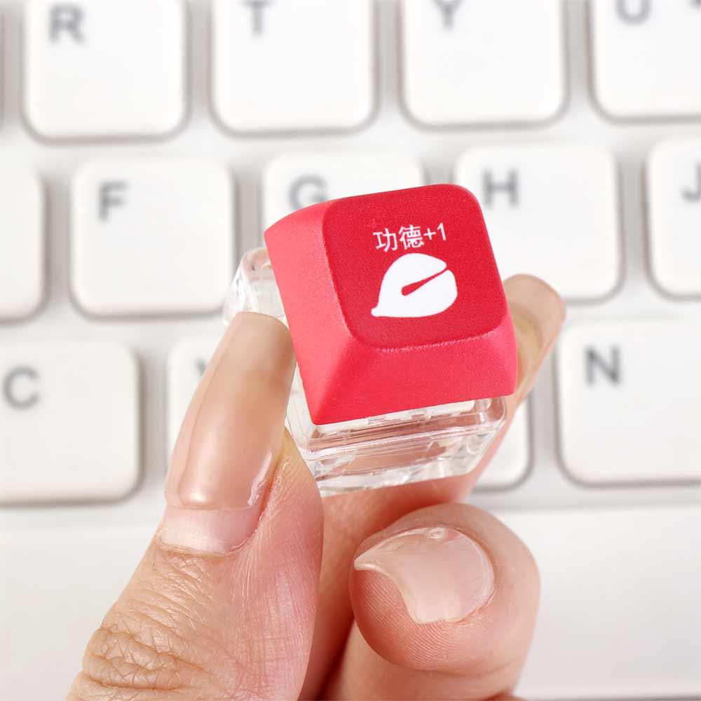 LED Button Decompression Keychain Keyboard Button Decompression Toys Office Leisure Entertainment