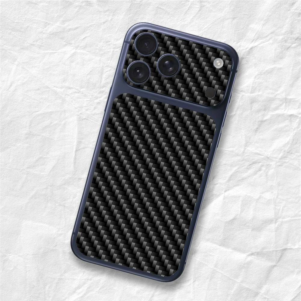 Carbon Pattern Sticker Film Back Skin for iPhone 17 Pro Max