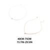 Necklace Chains Trendy Jewelry with Rhinestones Universal Gold Silver Hanging Pendants Choker Necklaces for Valentines Day