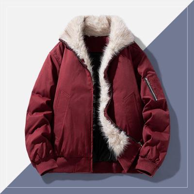 2025 Men's Trendy Cotton Padded Winter Jacket - Versatile, Loose-Fit Casual
