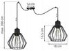 Hanging Lamp, Ceiling Chandelier, Wire Shade, Led