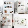 Akrylový magnetický rámeček na ledničku Průhledné designy Bezrámový držák na fotky z obou stran Snadná výměna fotek Domácí dekorace