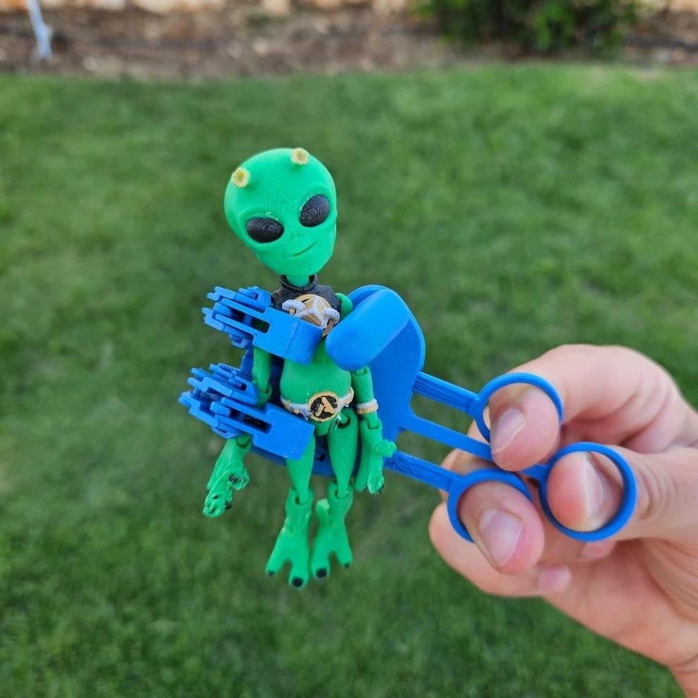 Abstract Creative 3d Printed Robotic Arm Fun Decoration Joints Movable Novelty Modeling Gifts Holiday Party Favors