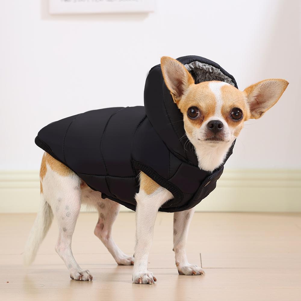 Dog Winter Clothes Warm Pet Thicken Fleece Vest Comfortable Puppy Waterproof Hoodies For Dogs Cats Chihuahua Yorkshire Supplies