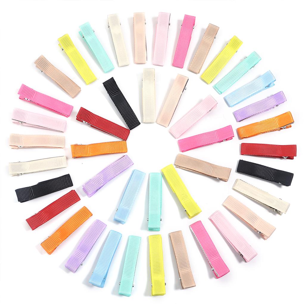 10pcs/Bag Multicolor Cloth Wrapped The Metal Duckbill Hair Clip For Jewelry Making Hairpins DIY Hairpins Base Decorations