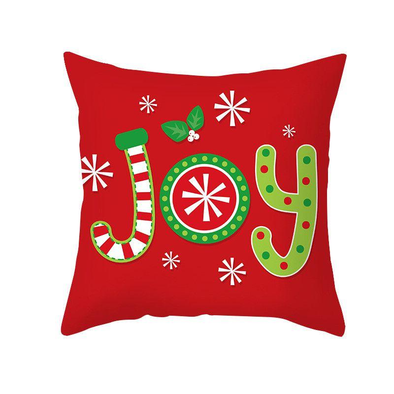 Festive Santa Claus Christmas Cushion Cover With Super Soft Peach Skin Velvet For Home Decor