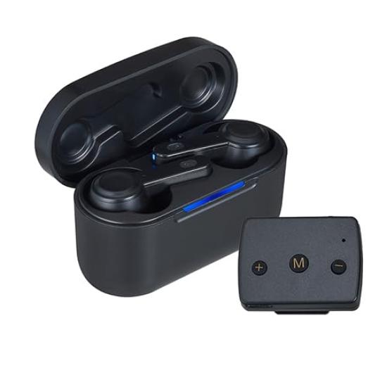 

Mimitakara Digital Binaural Sound Near Sound Hearing Ease with Dual Sound Amplifier and with Remote Earbuds for Seniors and Compatible with TV and чёрный