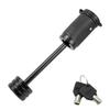 Trailer Tongue Coupler Lock Keyed Alike Dia 1/4 Inch, 2-1/2 Inch Span Fits Latch-type for Towing Boat Truck RV Car Trailer