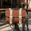 Borsa in Pelle per Bicicletta Vestibilità Universale Tasca Vintage per Bici Design Decorativo Retrò per Pendolarismo,