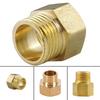 Adaptor conductă gaz alamă filet interior 3/8 inch filet exterior 1/4 inch Pentru aragazuri, grătare, accesorii camping exterior Adaptor conductă