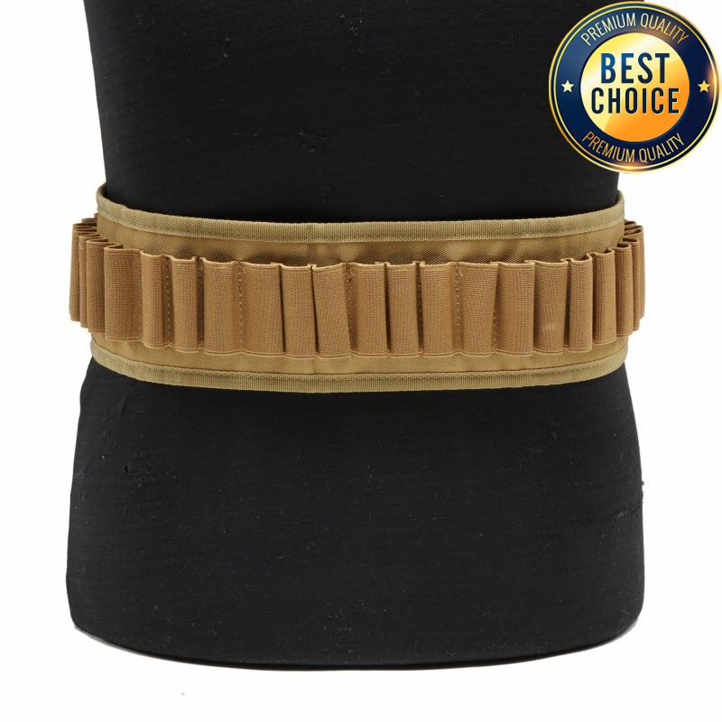 Outdoor Sports 12G Storage Belt 30 Hole Shotgun Bullet Tactical Storage Belt 30 Rounds Hunting 130cm Multifunctional Camo Belt