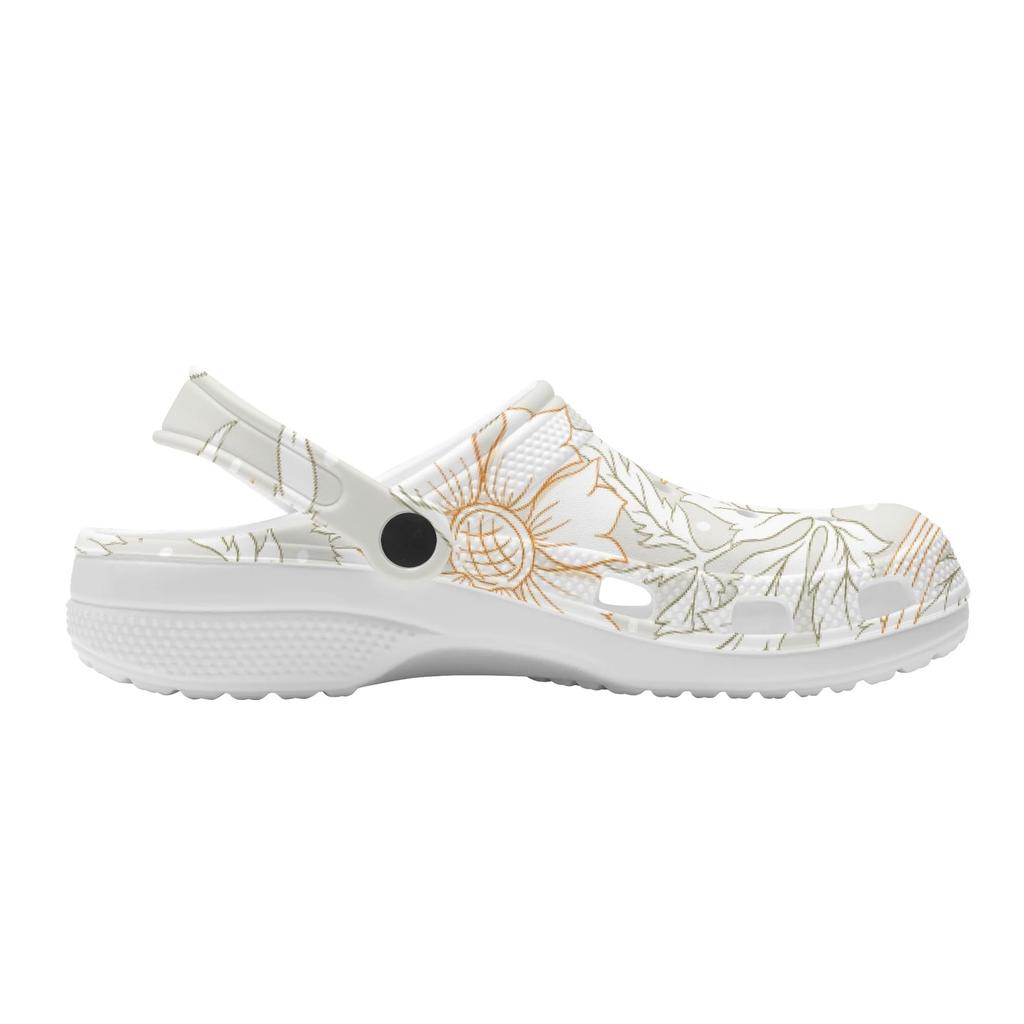 Vacation Printed EVA Clogs Unisex Flexible Slip On Soft Sole Garden Shoes Beach Pool Bathroom Home Home Slippers Beach Wear
