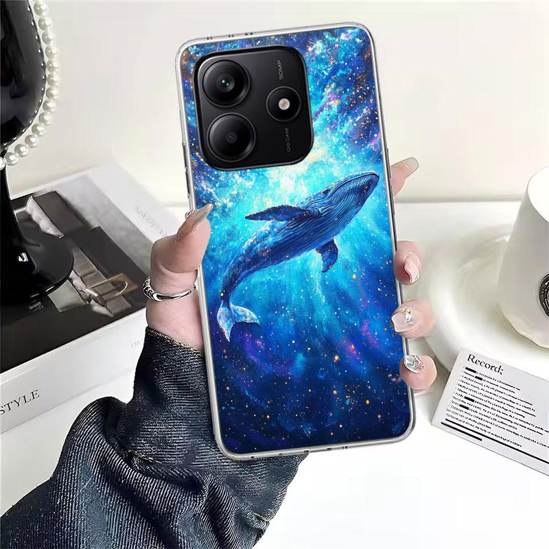Humpback Whale Sea Giant Soft Phone Case For Xiaomi Redmi Note 15 14 14S 13 12 Pro Plus 12S 11 11S 11E 10 10S 11T 5G Fundas Coqu