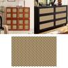 Bamboo Weaving Pattern Honeycomb Grid Wallpaper Retro Style Wallpaper  Furniture Renew