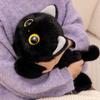 Realistic Texture Big Eyes Cat Plush Toy Cute Siamese Cat  Plush Doll  Home Decoration