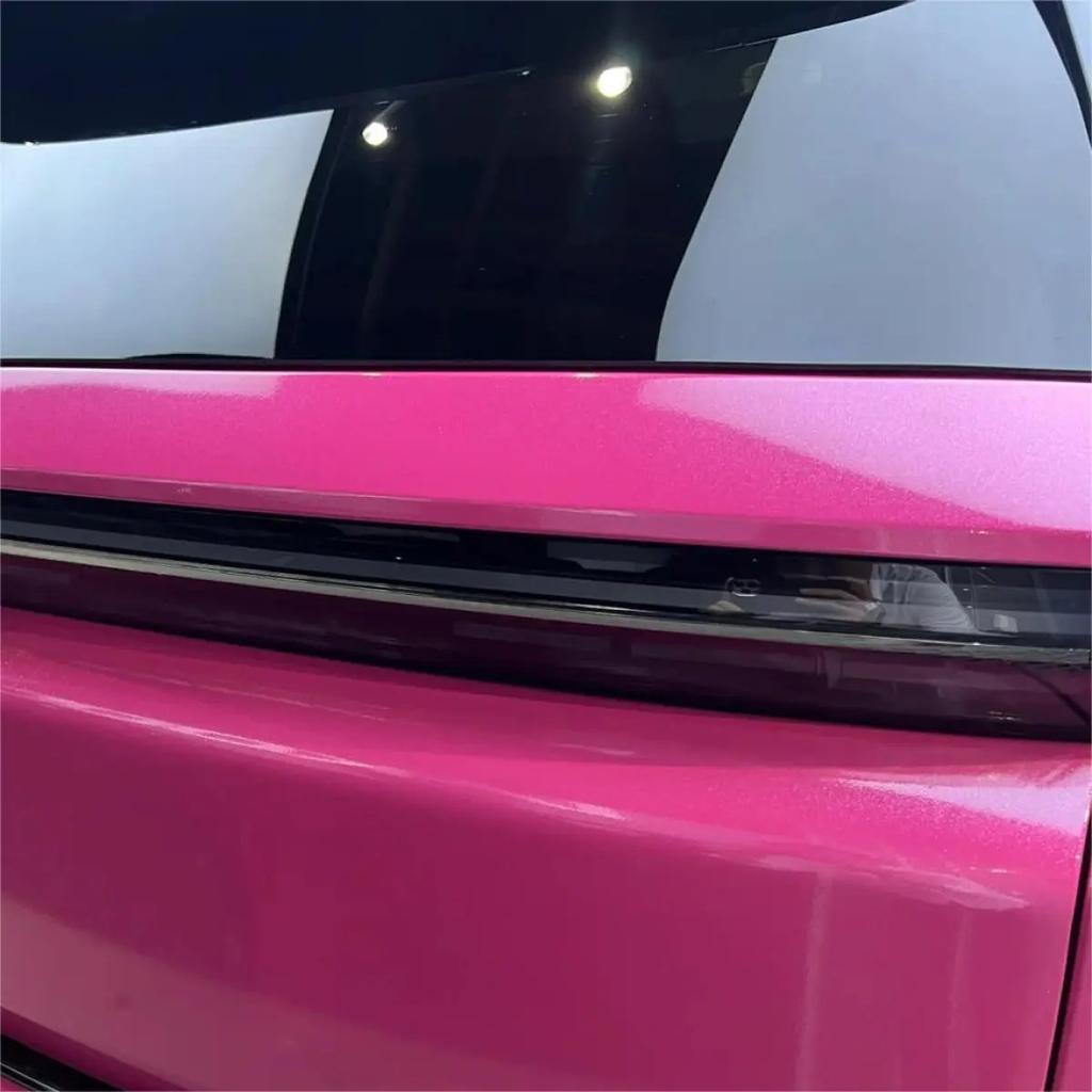 Pellicola Wrap in Vinile Rosa Candy per Tuning Auto Bici Moto Decalcomania Metallica Adesivo Lucido con Canali di Sfiato Aria
