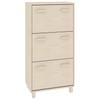 vidaXL Schuhschrank HAMAR Honigbraun 59,5x35x117 cm Massivholz Kiefer