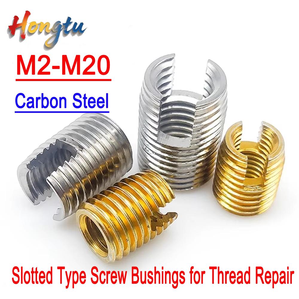 Self-Tapping Thread Inserts - M2-M12, M14~M20, Slotted Type Screw Bushings for Thread Repair