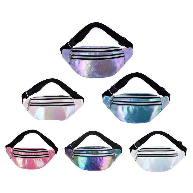 Fashion Laser belt bag, Women Trendy Zipper Front Waist Bag with Adjustable Strap Bum Bag belt bag