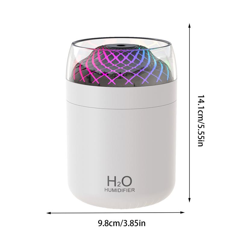 Small Room Humidifier USB Personal Humidifier Air Diffuser With Colorful Light Cool Mist Humidification For Living Room Bedroom