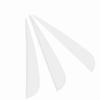 12 PCS 3 Inches       Fletching Accessories for Archery Hunting Shooting(Black)