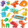 Leqiao Tiangong Giraffe & Crocodile Track Playset with Slide & Piano Assembly